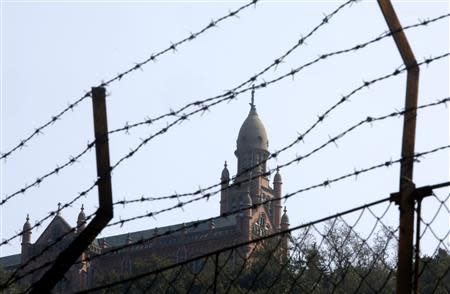 A view of Sheshan Cathedral and seminary in the outskirts of Shanghai October 28, 2013. REUTERS/Aly Song