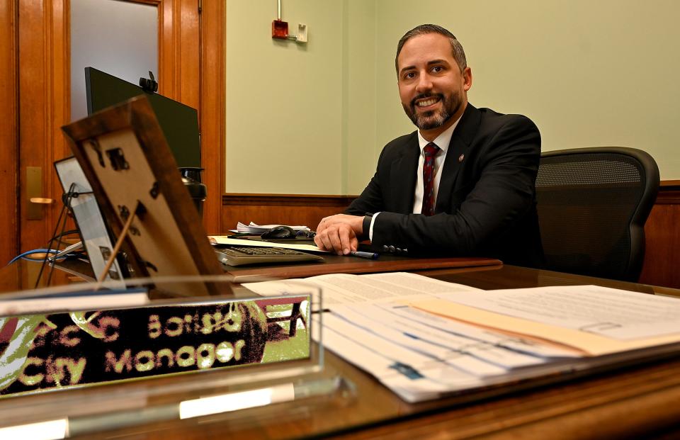 Worcester City Manager Eric Batista on the morning after his swearing in on Tuesday night.