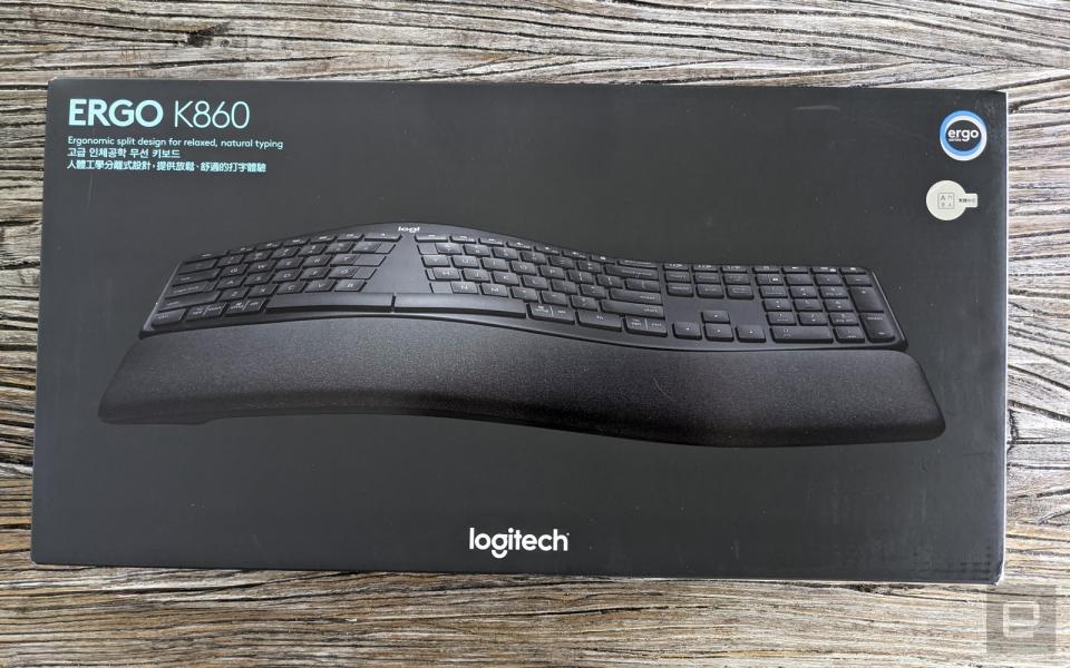 <p>Logitech Ergo K860 split keyboard</p>
