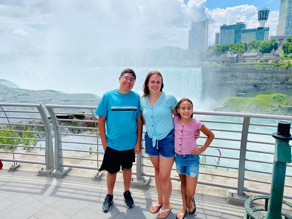 Diana Snyder, of Jonas, Pennsylvania, and her family visited Niagara Falls while they camped near Lake Ontario in upstate New York.