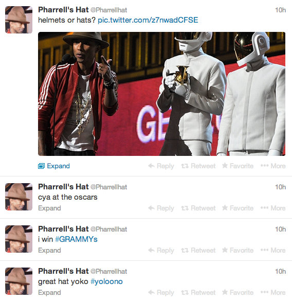 Pharrell hat tweets