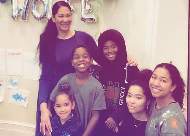 Kimora Lee Simmons/Instagram Kimora Lee Simmons with her kids