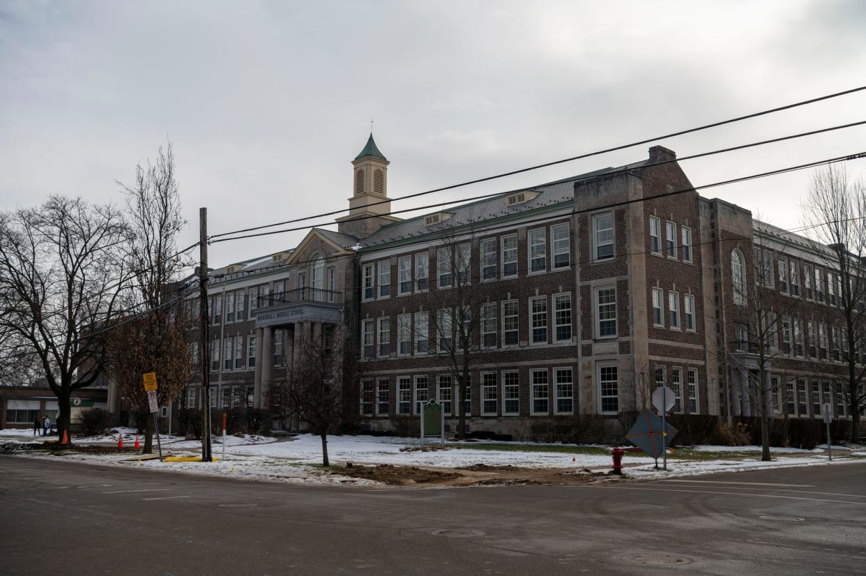 Marshall Middle School is photographed on Thursday, Jan. 13, 2022.