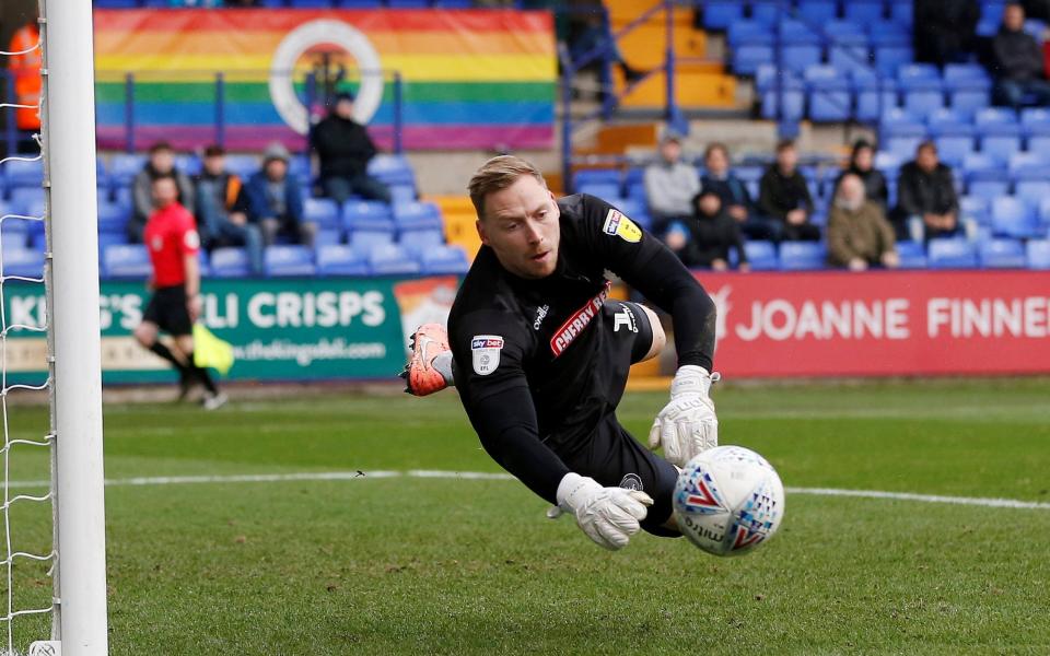 Ryan Allsop was the target of the abuse during the match - Action Images via Reuters