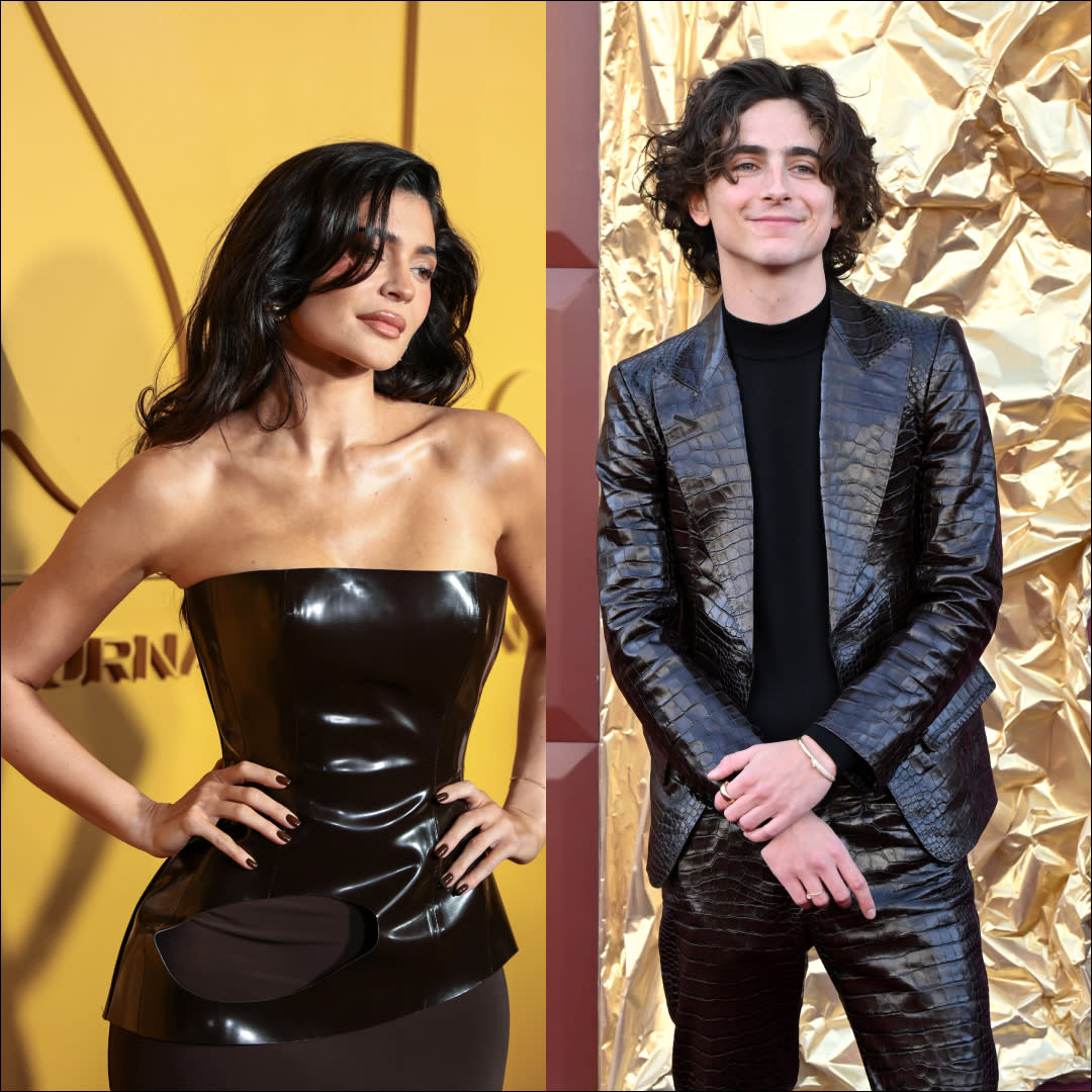  Timothée Chalamet and Kylie Jenner. 