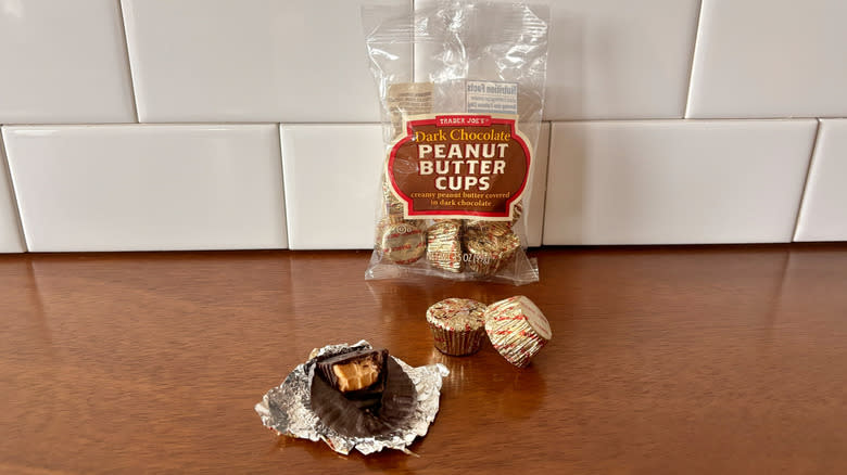 Trader Joe's dark chocolate peanut butter cups