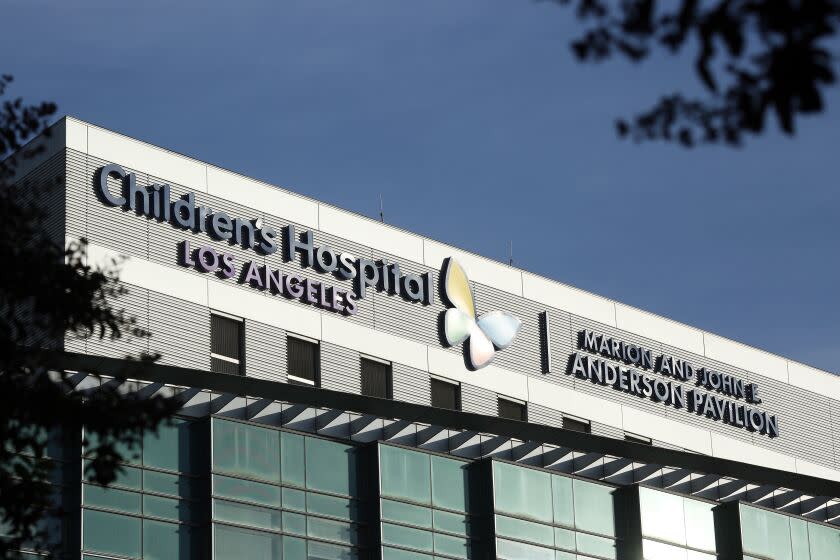 LOS ANGELES, CA - DECEMBER 09: The Children's Hospital Los Angeles is seen from Sunset Blvd. in on Wednesday, Dec. 9, 2020 in Los Angeles, CA. A child died this week from the coronavirus-linked multi-system inflammatory syndrome, known as LIS-C, the first such reported death in Los Angeles County. The patient, was at Children's Hospital Los Angeles had a "complex pre-existing cardiac condition" and died from complications tied to MIS-C. (Dania Maxwell / Los Angeles Times)