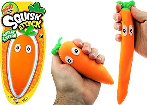 44) Stretchy Carrot Squish Attack Sensory Toy