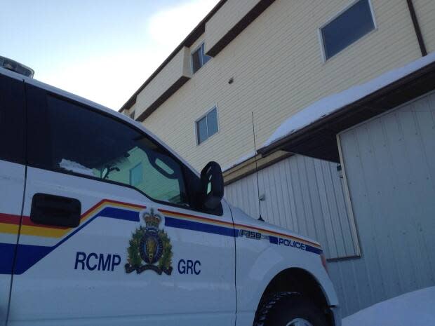 An RCMP truck in Inuvik, N.W.T. The police force says they are trying to improve their response to complaints of sexual assault. 