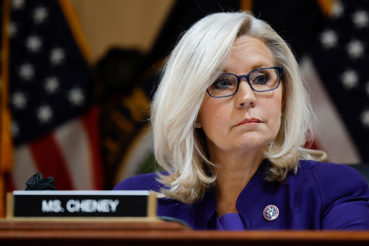 Rep. Liz Cheney , R-Wyo., vice chair of the Select Committee to Investigate the January 6th Attack on the U.S. Capitol, on Dec. 19, 2022, in Washington, D.C.