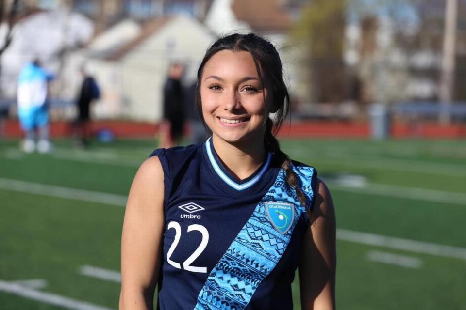 Boise High sophomore Marisol Stosich poses for a photo while playing last week with the Guatemalan women’s senior national soccer team in New Jersey. The 16-year-old made her international debut April 9, coming off the bench against Colombia. Photo courtesy of Claudia Stosich