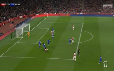 Arsenal with a good break - Credit: Sky