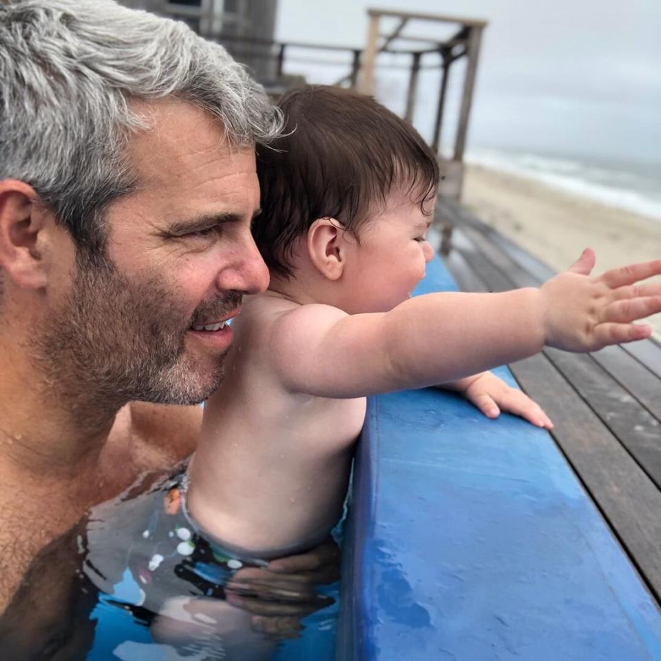 Benjamin gets the lay of the land as "<a href="https://www.instagram.com/p/B1wo_NiB-bp/" rel="nofollow noopener" target="_blank" data-ylk="slk:King of the Beach;elm:context_link;itc:0;sec:content-canvas" class="link ">King of the Beach</a>."