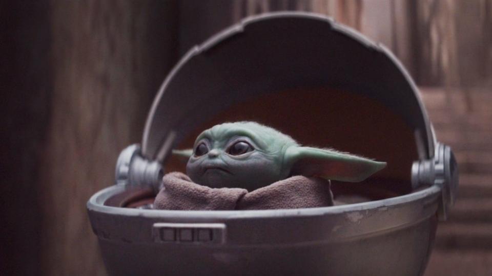 Baby Yoda in The Mandalorian Chapter 3