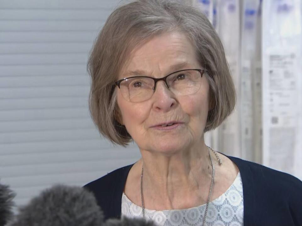 Virginia Nordlee was the first person in Saskatchewan to receive a transcatheter mitral valve repair.  (CBC - image credit)