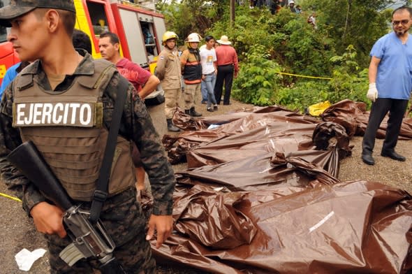 14 dead and 55 injured in Honduras bus crash