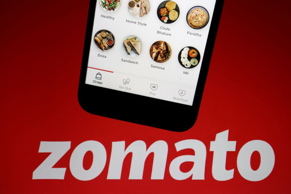 File: Illustration picture of Indian food delivery company Zomato (REUTERS)