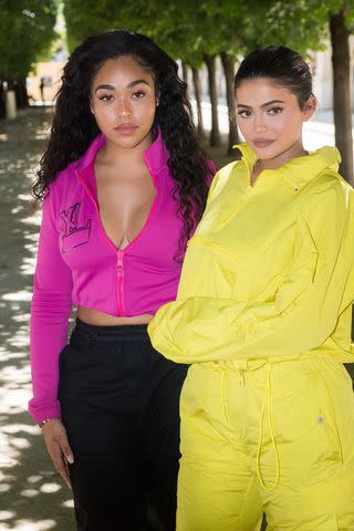 <p>Stephane Cardinale - Corbis/Corbis via Getty</p> Jordyn Woods and Kylie Jenner