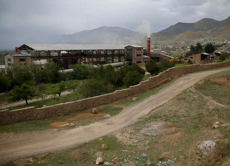 The Jabal Saraj cement factory is seen in Jabal Saraj, north of Kabul, Afghanistan April 19, 2016. REUTERS/Ahmad Masood