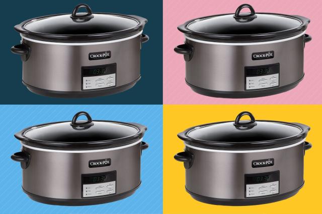 Crockpot 8 Quart Slow Cooker with Auto Warm Setting and