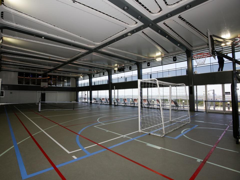 The sports court in the MSC Meraviglia
