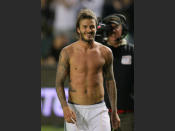 An obvious choice, perhaps, but David Beckham is more than worthy of a beach body title. Unfortunately, a ripped torso like David’s doesn’t appear overnight meaning you will need to put in the same amount of cardio as he does. The hours of training Beckham endures is the reason for his immaculate physique, and running around after his kids is sure to keep him trim, so the key here is to stay active and constantly on the go.