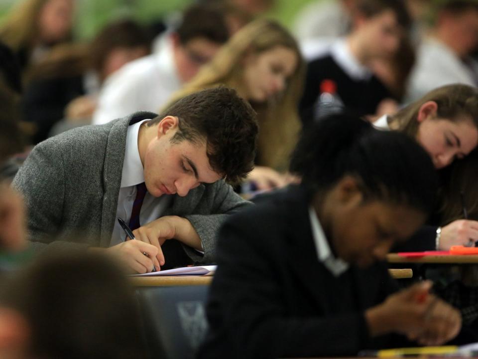 Findings come as tens of thousands of pupils across the country start their Sats, GCSE and A-Level exams: PA