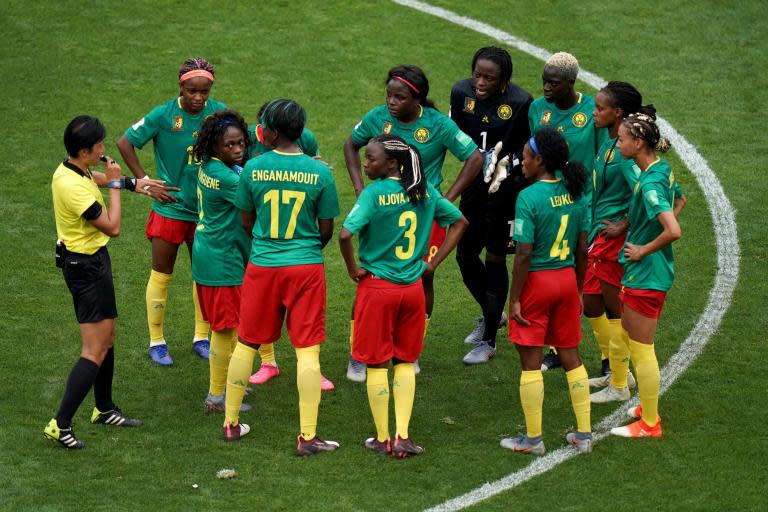 FIFA has opened disciplinary proceedings against Cameroon following their behaviour in Sunday’s 3-0 defeat to England in the Women’s World Cup. Goals from Steph Houghton, Ellen White and Alex Greenwood sealed a last 16 victory for the Lionesses in Valenciennes but the contest was marred by some bizarre behaviour from the opposition.Cameroon on two occasions protested decisions made by the officials at length and looked as if they might not continue after the video assistant referee intervened to first allow White’s opener before ruling out Ajara Nchout’s effort for offside early in the first half.A FIFA spokesperson said on Wednesday: "Following the round of 16 match between Cameroon and England on June 23 at the FIFA Women's World Cup, we can confirm that proceedings have now been opened by the FIFA Disciplinary Committee against the Cameroonian Football Association for alleged breaches related to article 52 (team misconduct) and article 57 (offensive behaviour and fair play) of the FIFA Disciplinary Code."As proceedings are now ongoing, please understand that no further comment can be made at this stage. Further updates will be provided in due course."Additional reporting from Press Association