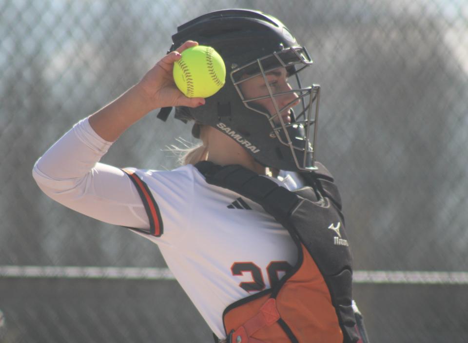 Senior Marley Couture has thrived at the catcher position and offensively for the Cheboygan softball team throughout her four-year varsity career.