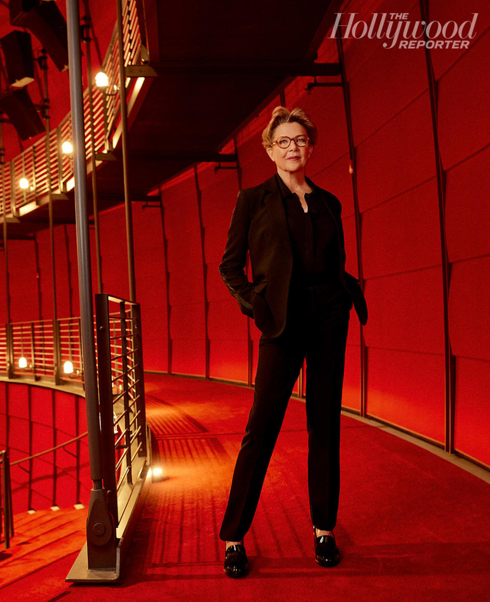 Annette Bening was photographed on August 4 2023 at the Academy Museum in Los Angeles
