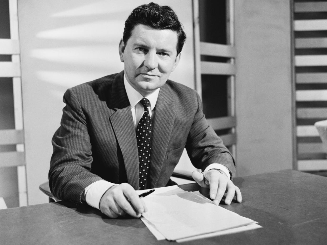 He first made his mark as one of the two original faces of BBC News – a role he took up in 1954 and maintained for 28 years: Getty