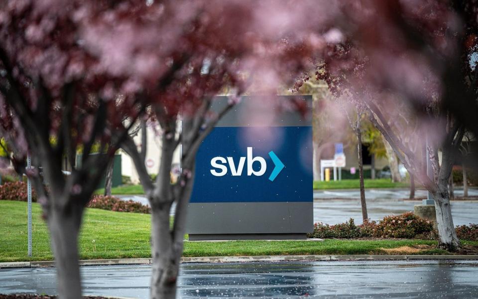 Silicon Valley Bank's headquarters in Santa Clara, California - David Paul Morris/Bloomberg