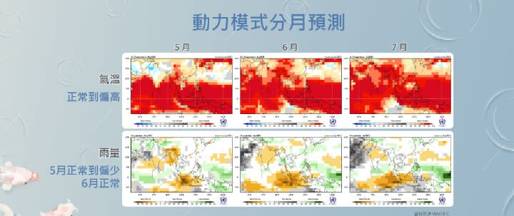 112年梅雨季展望。氣象局提供