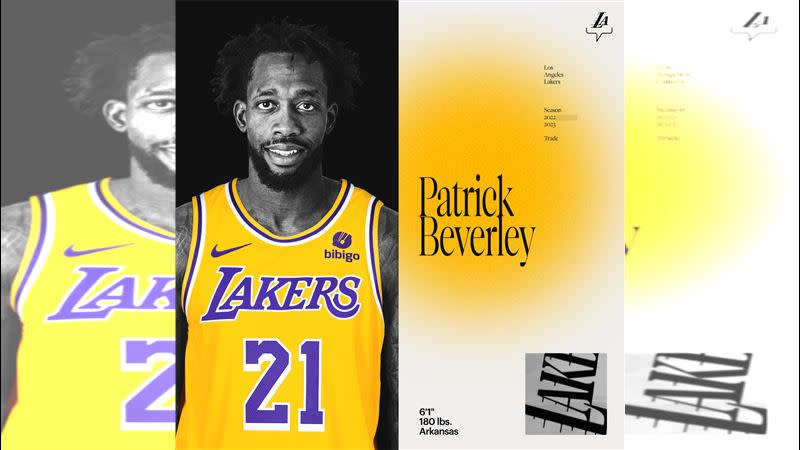 貝佛利（Patrick Beverley）正式加盟湖人。（圖／翻攝自湖人推特）