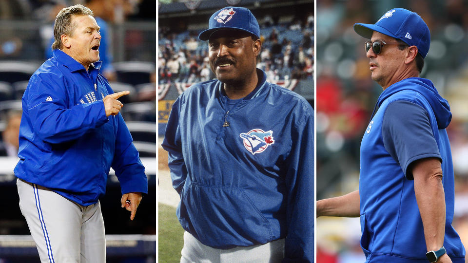 The Toronto Blue Jays have had 15 different managers in franchise history. (Photos via Getty)