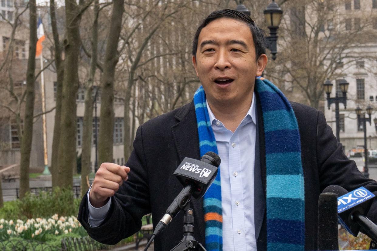 New York City mayoral candidate Andrew Yang