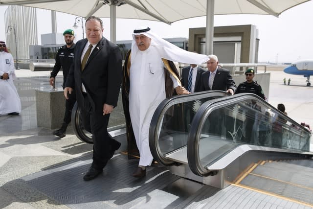 Mike Pompeo arrives in Saudi Arabia