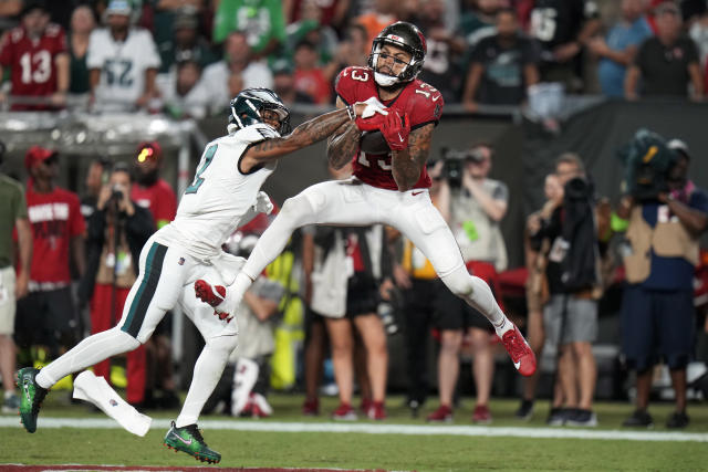 Jalen Hurts accounts for two touchdowns as Eagles thump Buccaneers to remain  unbeaten