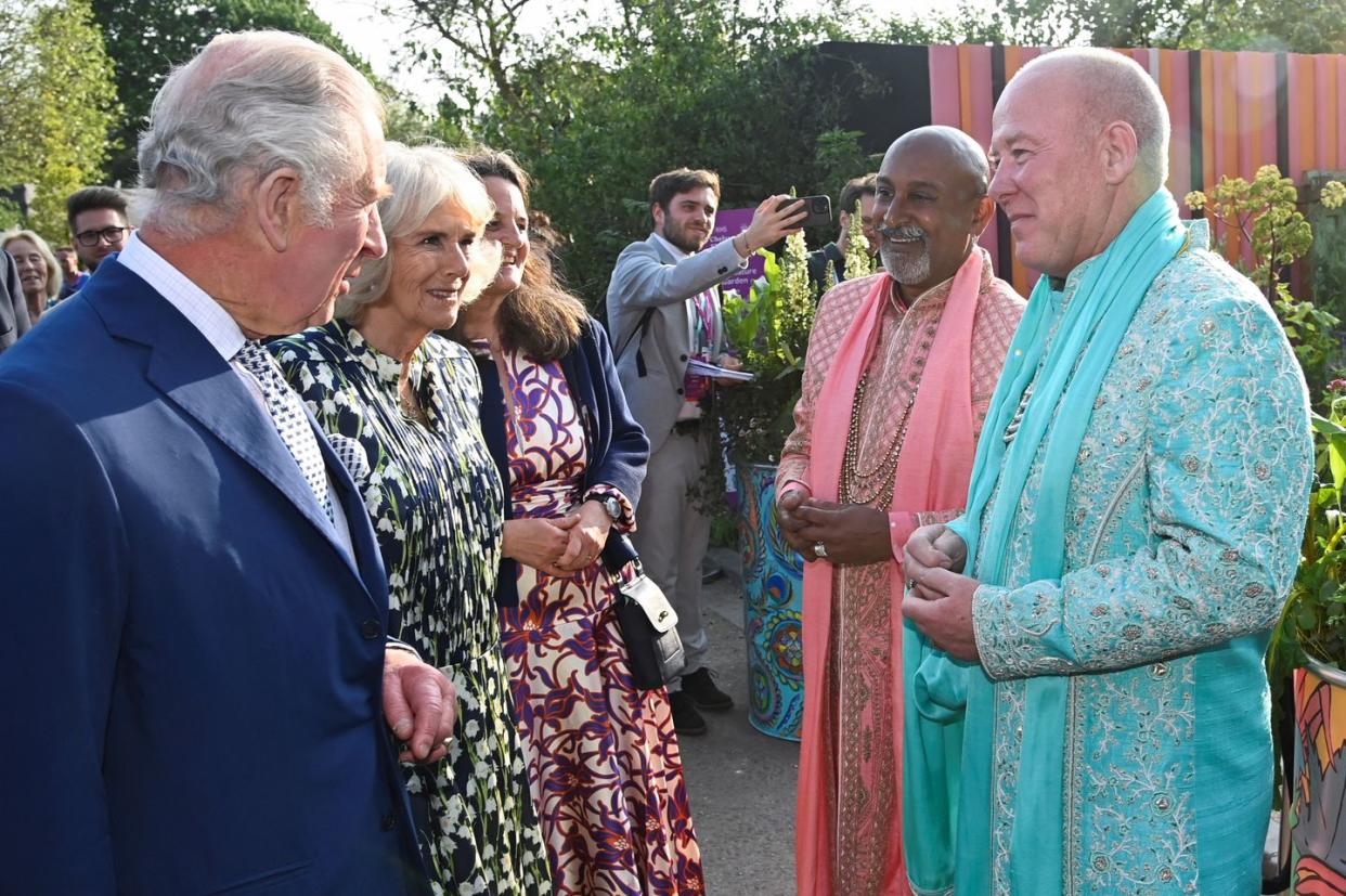 king charles iii and queen camilla visit the 2023 chelsea flower show