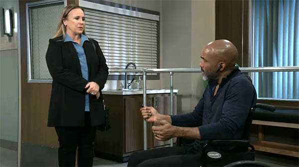 Laura interrupted Curtis. They began talking about Heather’s procedure. Later, they discussed Curtis’s concern that perhaps Jason shot him on purpose. Curtis just wanted answers, but Laura warned him to be careful and consider the source.