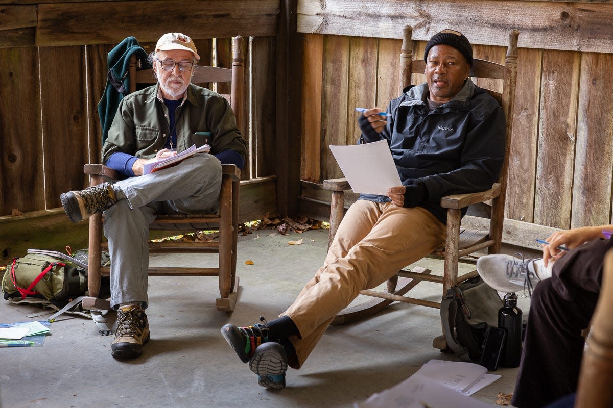 Mornings at the Tremont Writers Conference are spent with author workshop leaders in small cohorts like this one in poetry led by Frank X Walker, author of “Masked Man, Black: Pandemic & Protest Poems.”