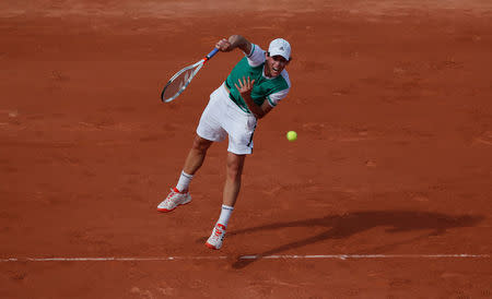 Tennis - French Open - Roland Garros, Paris, France - 28/5/17 Austria's Dominic Thiem in action during his first round match against Australia's Bernard TomicReuters / Gonzalo Fuentes