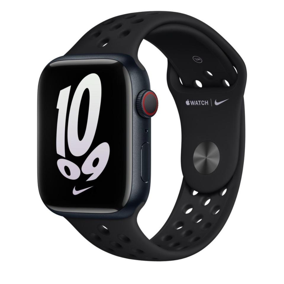 <p><a href="https://go.redirectingat.com?id=74968X1596630&url=https%3A%2F%2Fwww.nike.com%2Ft%2F45mm-black-black-sport-band-s-m-Mx0wLP&sref=https%3A%2F%2Fwww.menshealth.com%2Ftechnology-gear%2Fg44491798%2Fbest-apple-watch-ultra-bands%2F" rel="nofollow noopener" target="_blank" data-ylk="slk:Shop Now;elm:context_link;itc:0;sec:content-canvas" class="link ">Shop Now</a></p><p>45mm Black Nike Sport Band</p><p>nike.com</p><p>$49.00</p>