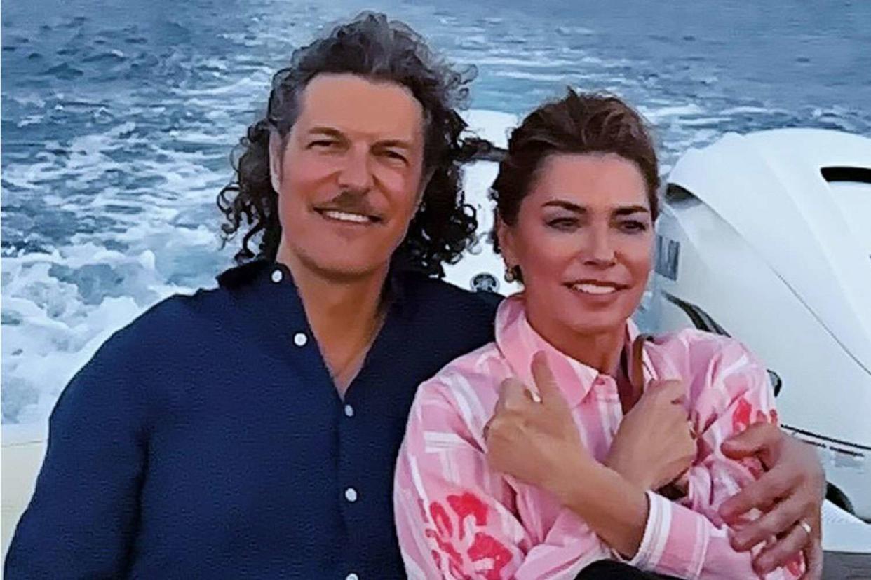 <p>fred thiebaud/Instagram</p> Frédéric Thiébaud and wife Shania Twain