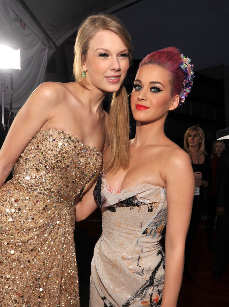 Katy and Taylor pictured back in 2011 at the American Music Awards 