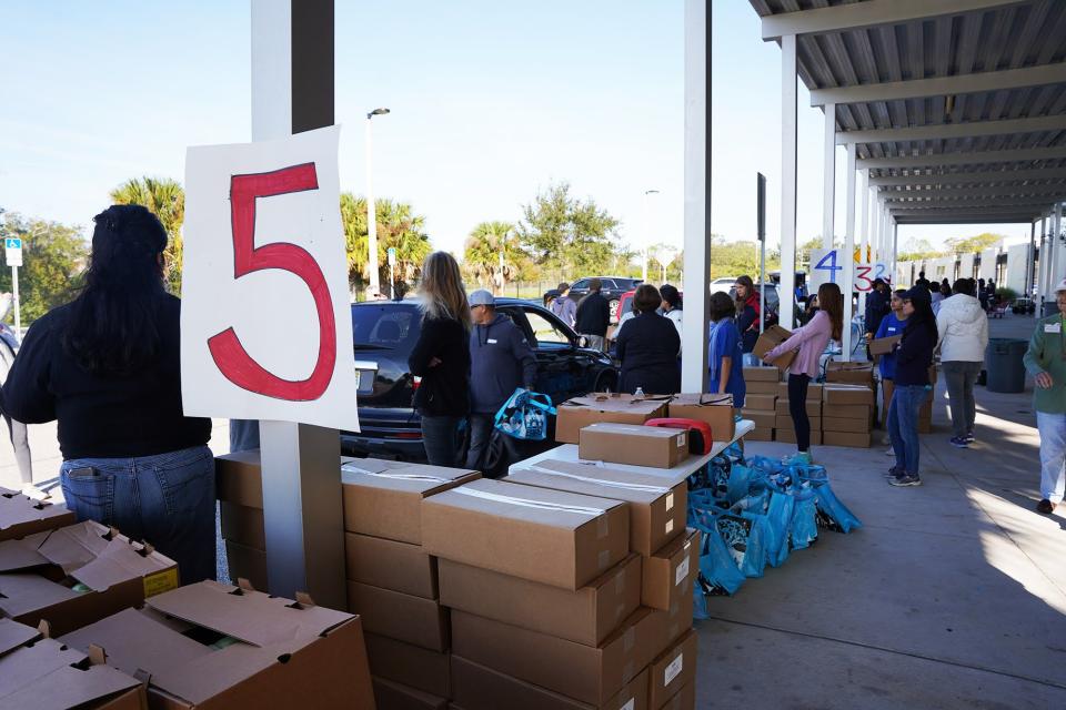 Second Harvest Food Bank of Central Florida hosted its annual food distribution event for 3,400 families this holiday season.