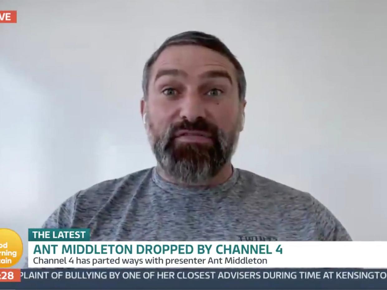 Ant Middleton during his appearance on Good Morning Britain (ITV)