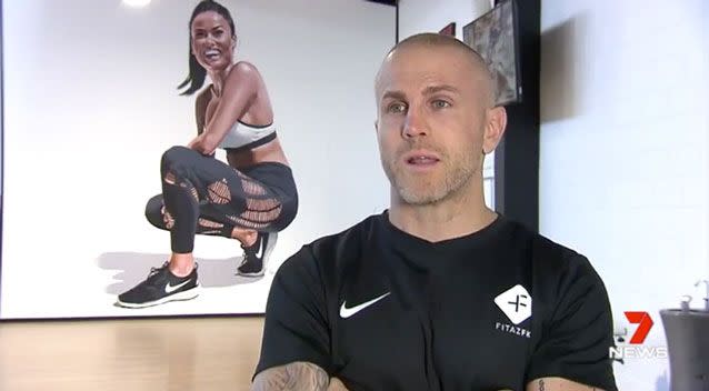 Aaron is turning his wife's gym dream into a reality after she tragically died. Photo: 7 News