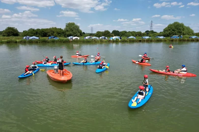 Adventure Nene kayaking at Sibson Lake