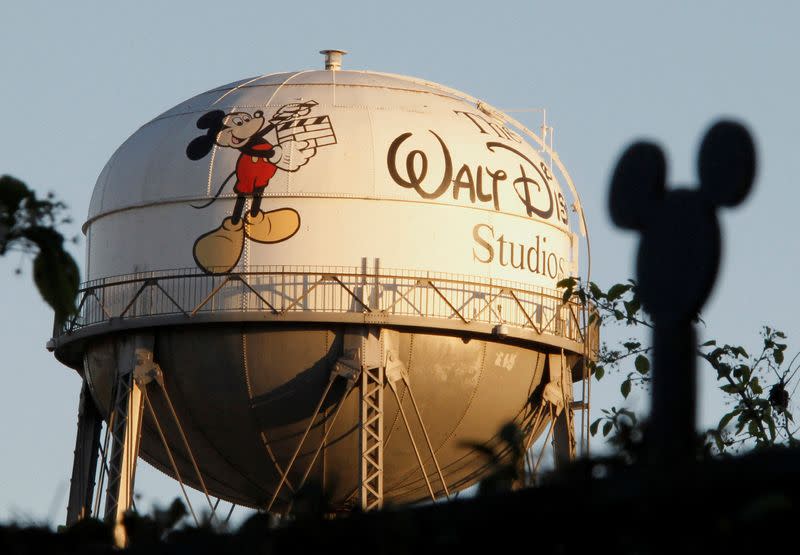 FILE PHOTO: A view of the water tower at The Walt Disney Co in Burbank